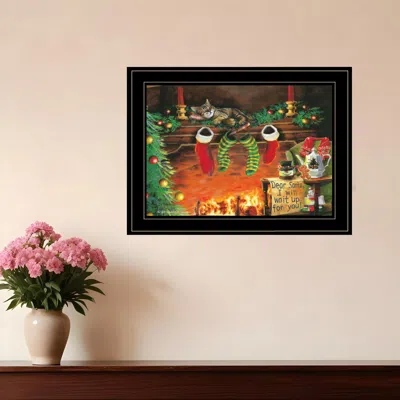 HOMEZIA I WILL WAIT UP 3 BLACK FRAMED PRINT WALL ART