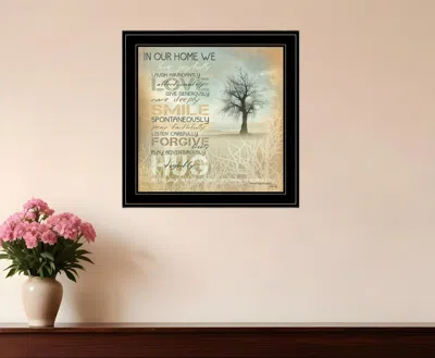 HOMEZIA IN OUR HOME 5 BLACK FRAMED PRINT WALL ART