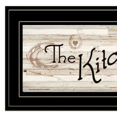 HOMEZIA KITCHEN IS THE HEART OF THE HOME 14 BLACK FRAMED PRINT KITCHEN WALL ART