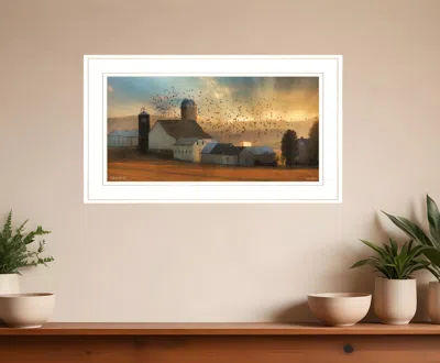 HOMEZIA LIGHT OF A NEW DAY 2 WHITE FRAMED PRINT WALL ART