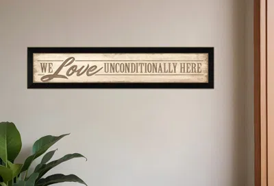 HOMEZIA LOVE UNCONDITIONALLY 2 BLACK FRAMED PRINT WALL ART