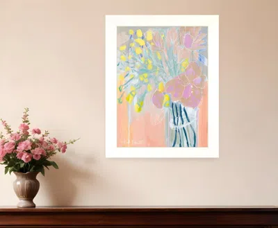 HOMEZIA MAYBE SHES A WILDFLOWER WHITE FRAMED PRINT WALL ART