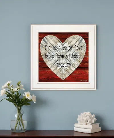 HOMEZIA MEASURE OF LOVE 1 WHITE FRAMED PRINT WALL ART