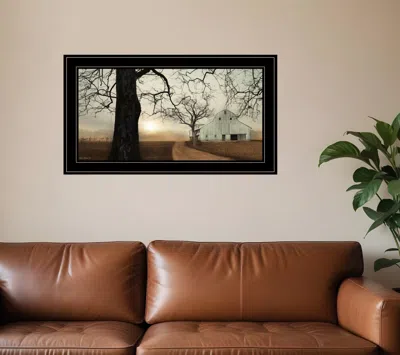 HOMEZIA MILLERSBURG SUNRISE 1 BLACK FRAMED PRINT WALL ART