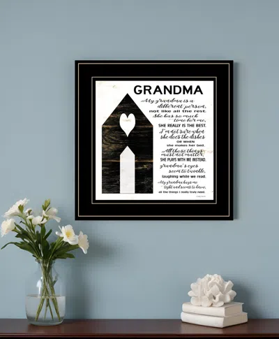 HOMEZIA MY GRANDMA IS THE BEST BLACK FRAMED PRINT WALL ART