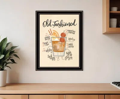 HOMEZIA OLD FASHIONED 1 BLACK FRAMED PRINT WALL ART