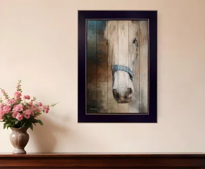 HOMEZIA OLD GRAY MARE BLACK FRAMED PRINT WALL ART