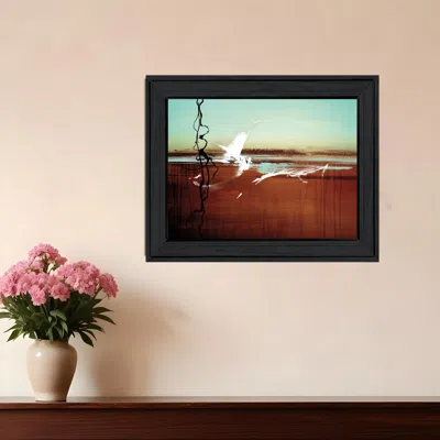 HOMEZIA P-OXYBIS(BENZENESULFONYL HYDRAZIDE) BLACK FRAMED PRINT WALL ART