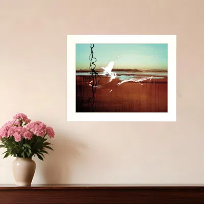 HOMEZIA P-OXYBIS(BENZENESULFONYL HYDRAZIDE) WHITE FRAMED PRINT WALL ART