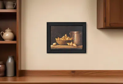 HOMEZIA PEARS AND CROCKS 1 BLACK FRAMED PRINT WALL ART