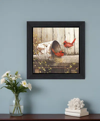 HOMEZIA PLAYING AROUND 1 BLACK FRAMED PRINT WALL ART