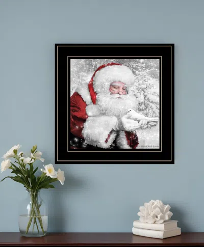 HOMEZIA SANTAS LITTLE FRIENDS 5 BLACK FRAMED PRINT WALL ART
