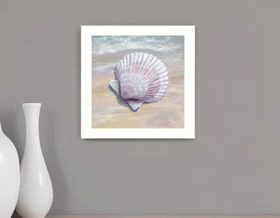 HOMEZIA SCALLOP WHITE FRAMED PRINT WALL ART