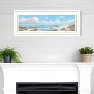 HOMEZIA SEASCAPE I 1 WHITE FRAMED PRINT WALL ART