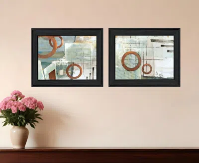 HOMEZIA SET OF TWO BALANCE THIS I AND II 2 BLACK FRAMED PRINT WALL ART