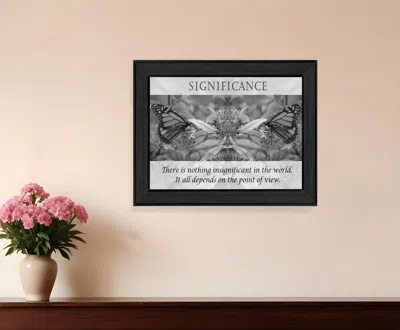 HOMEZIA SIGNIFICANCE 5 BLACK FRAMED PRINT WALL ART