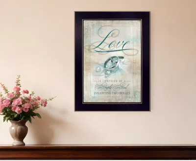 HOMEZIA SINGLE SOUL I 2 BLACK FRAMED PRINT WALL ART