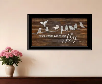 HOMEZIA SPREAD YOUR WINGS AND FLY 2 BLACK FRAMED PRINT WALL ART