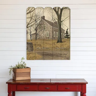 HOMEZIA STONE COTTAGE UNFRAMED PRINT WALL ART