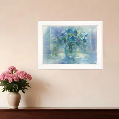 HOMEZIA SUSIES BLUE 2 WHITE FRAMED PRINT WALL ART