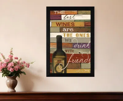 HOMEZIA THE BEST WINE 1 BLACK FRAMED PRINT WALL ART