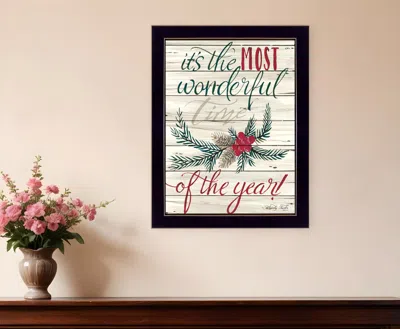 HOMEZIA THE MOST WONDERFUL TIME 3 BLACK FRAMED PRINT WALL ART