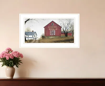 HOMEZIA THE QUILT BARN 2 WHITE FRAMED PRINT WALL ART