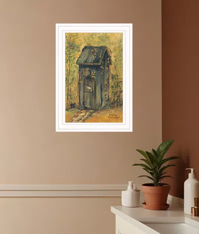 HOMEZIA THINKING ROOM 1 WHITE FRAMED PRINT WALL ART