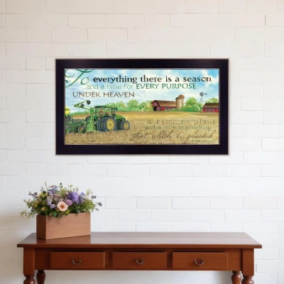 HOMEZIA TO EVERYTHING SEASON BLACK FRAMED PRINT WALL ART