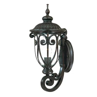 HOMEZIA TRADITIONAL DARK BROWN WALL SCONCE