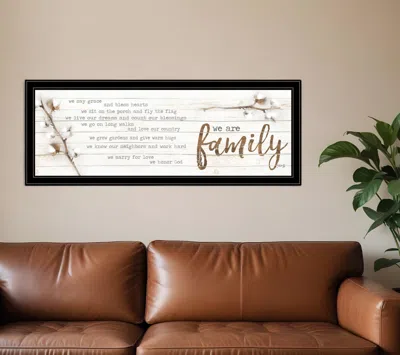 HOMEZIA WE ARE FAMILY BLACK FRAMED PRINT WALL ART