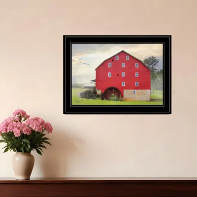 HOMEZIA WILLOW GROVE MILL 3 BLACK FRAMED PRINT WALL ART
