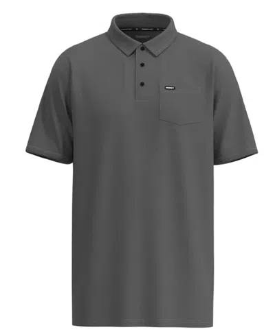 HOOEY MEN'S HOT SHOT POCKET POLO SHIRT IN GREY