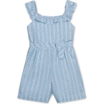 HOPE & HENRY HOPE & HENRY BABY GIRLS' LINEN RUFFLE COLLAR ROMPER, INFANT