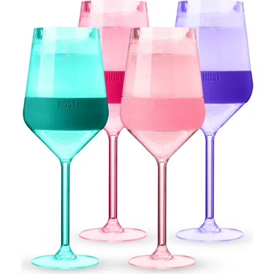 HOST HOST STEMMED WINE FREEZE COOLING CUP SET OF 4