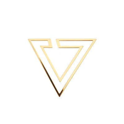 HOTA HOTA JEWELLERY WOMEN'S FRACTAL EARRING – HIGH POLISH – GOLD-PLATED