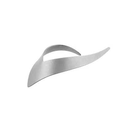 HOTA HOTA JEWELLERY WOMEN'S SILVER ATTITUDE EARRING – MATTE – LEFT