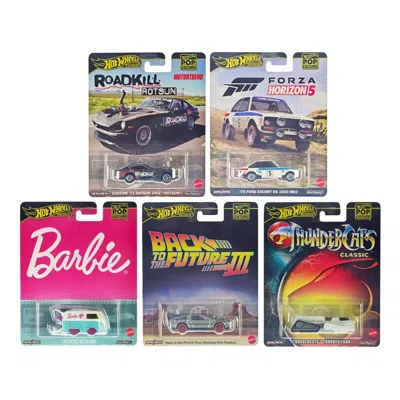 HOTWHEELS HOT WHEELS POP CULTURE 2024 SET A PREMIUM SERIES DIECAST MODEL CARS - 5 PIECE
