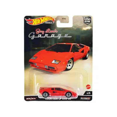 HOTWHEELS LAMBORGHINI COUNTACH LP 5000 QV JAY LENOS GARAGE DIECAST MODEL CAR, RED