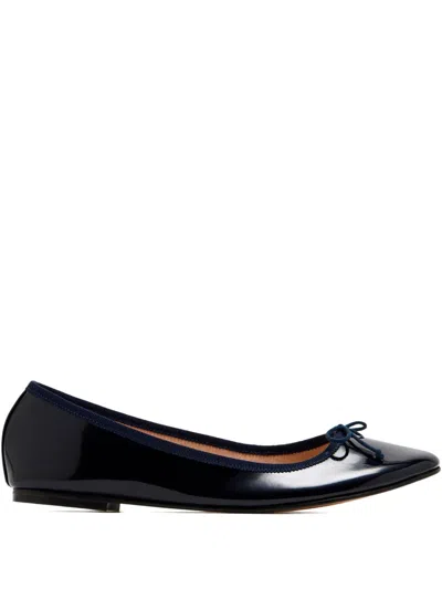 HOUSE OF BALLERINAS CHARLOTTE BOW-DETAIL BALLET FLATS