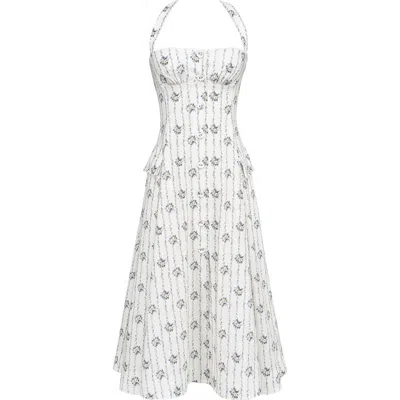 HOUSE OF CB HOUSE OF CB CLAUDIA HALTER MIDI DRESS