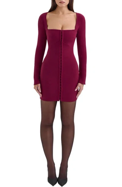 HOUSE OF CB HOUSE OF CB SELENE LONG SLEEVE MINIDRESS