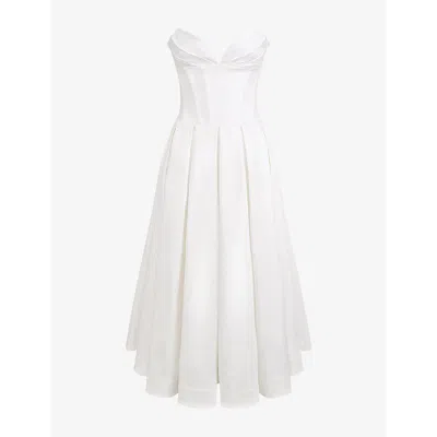 HOUSE OF CB WOMENS HOUSE OF CB LADY STRAPLESS WOVEN MIDI DRESS