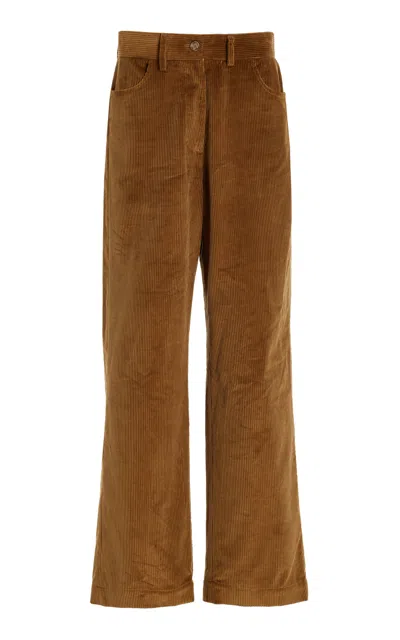 HOUSE OF DAGMAR HOUSE OF DAGMAR ORGANIC COTTON CORDUROY WIDE-LEG PANTS