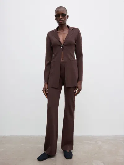 HOUSE OF DAGMAR SLIM KNITTED BLAZER