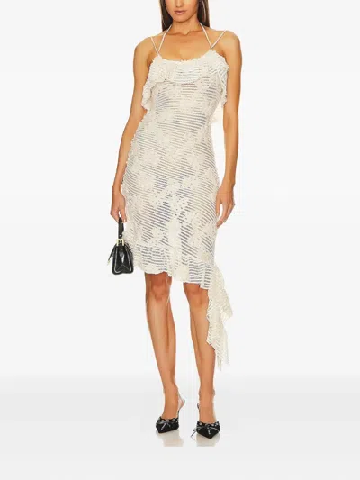 HOUSE OF SUNNY FIORE BIANCO DRESS