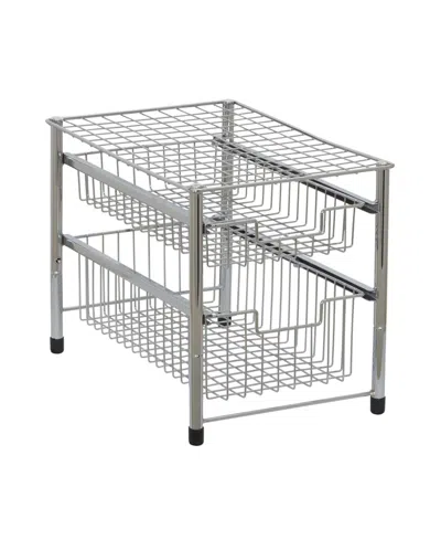 HOUSEHOLD ESSENTIALS DOUBLE PULL OUT BASKET