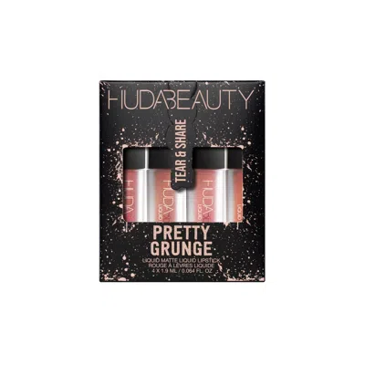 HUDA BEAUTY HUDA BEAUTY PRETTY GRUNGE LIQUID MATTE LIP QUAD