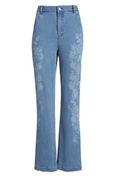 HUE HUE EMMA FLORAL BABY BOOTCUT JEANS