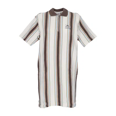 HUF WOMEN'S CROWN POLO KNIT DRESS OFF WHITE